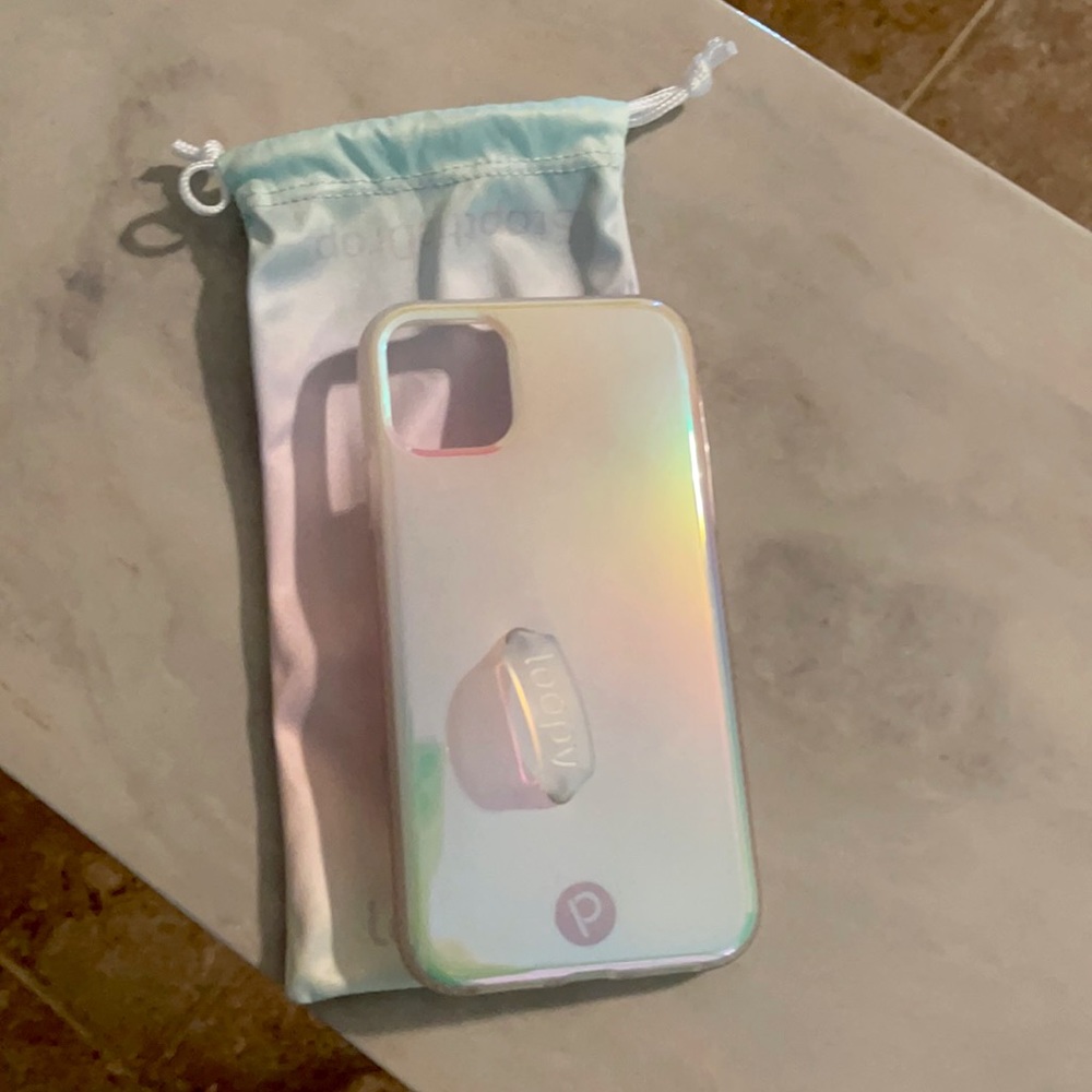 iPhone 11 Loopy Case. Pearl iridescent color.
